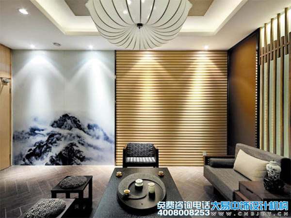 上?，F代新中式會(huì )所裝修效果圖