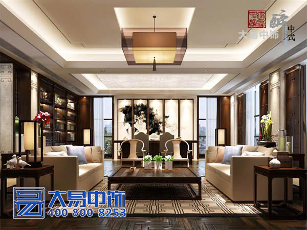 上?，F代新中式會(huì )所裝修效果圖